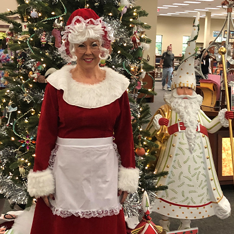 Dee as Mrs. Claus